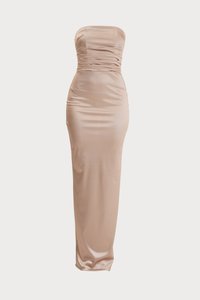 TALLY BANDEAU MAXI - Jersey dress - champagne