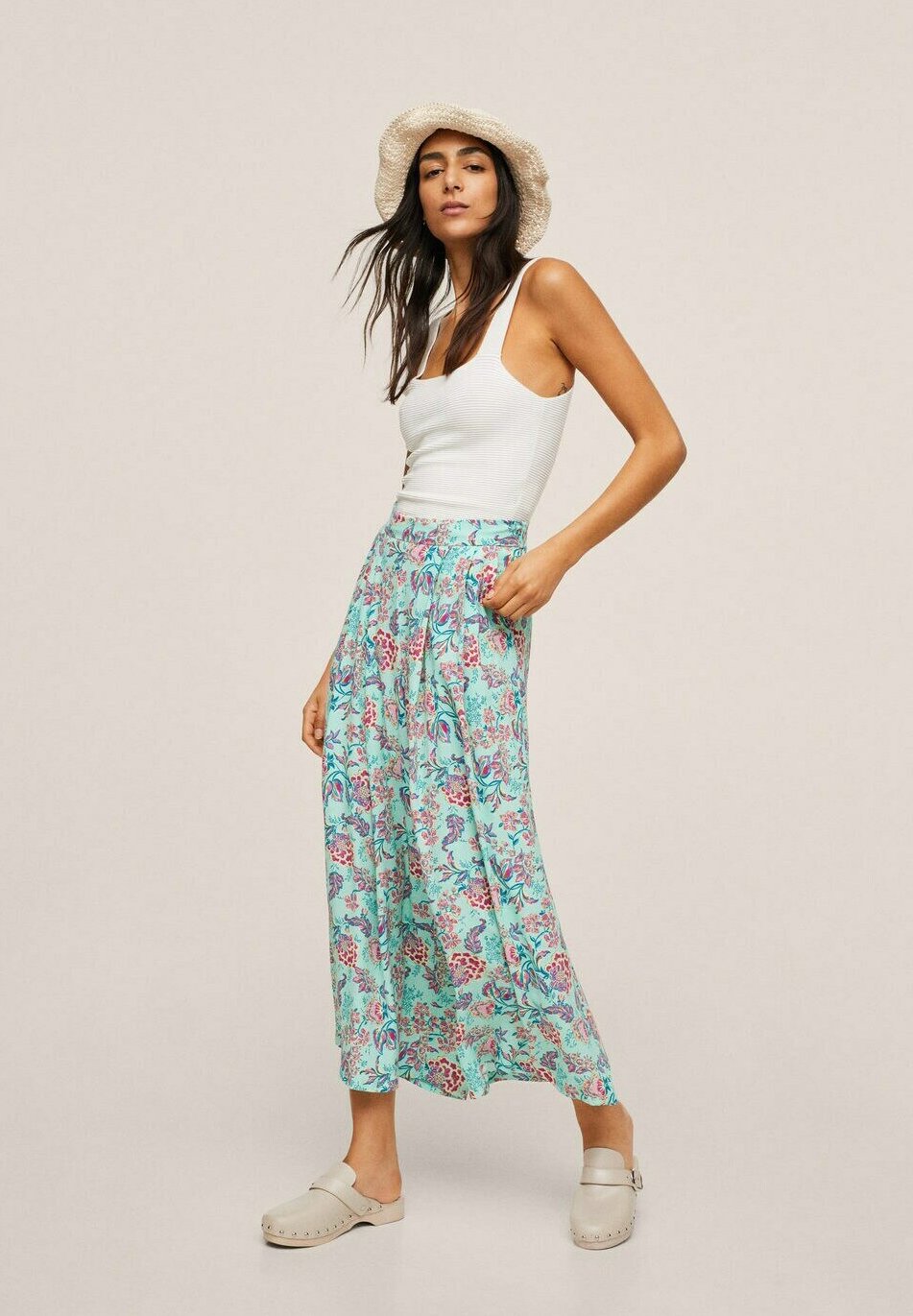 Mango Pantaloni - pastellgrün/verde chiaro - Zalando.it