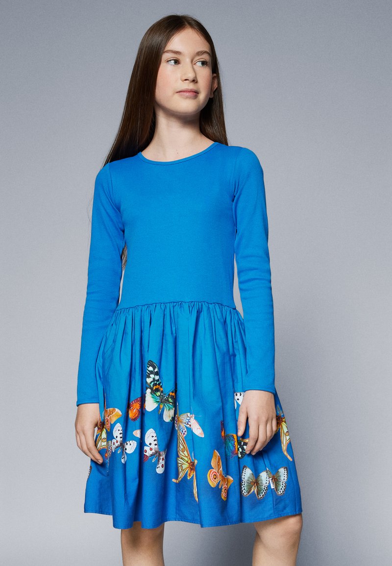 Molo Blue Teddy Print Dress
