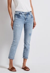 Street One - IM DESTROYED LOOK - Slim fit jeans - blau Thumbnail Image 1