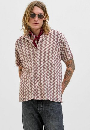 Jack & Jones JORSUMMER LUKE TEXTURE RESORT - Shirt - tibetan red