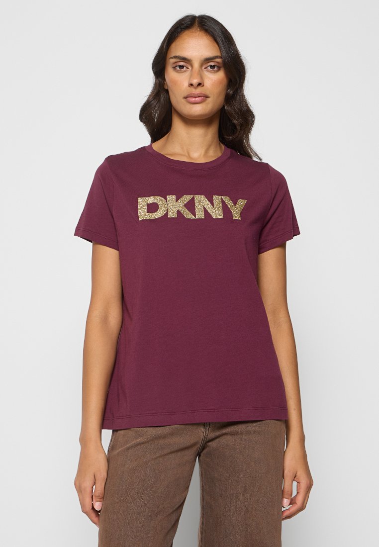DKNY T-shirt print bordeauxrood