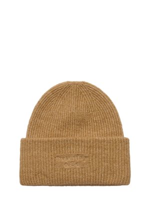 Superdry & Co, SUPERDRY HERITAGE RIB KNIT BEANIE HAT - Gorro - iced coffee brown
