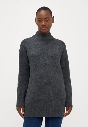 VMIRIS HIGHNECK - Pullover - dark grey melange