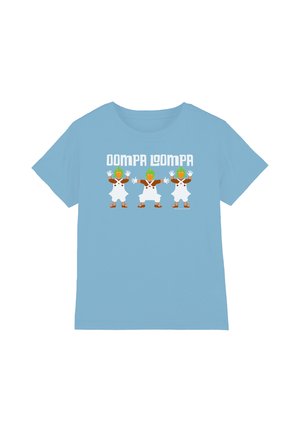 Cotton Soul, WILLY WONKA AND THE CHOCOLATE FACTORY/OOMPA LOOMPA UNISEX - Print T-shirt - light blue