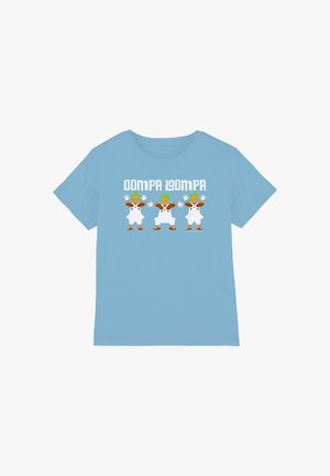 Cotton Soul, WILLY WONKA AND THE CHOCOLATE FACTORY/OOMPA LOOMPA UNISEX - Print T-shirt - light blue