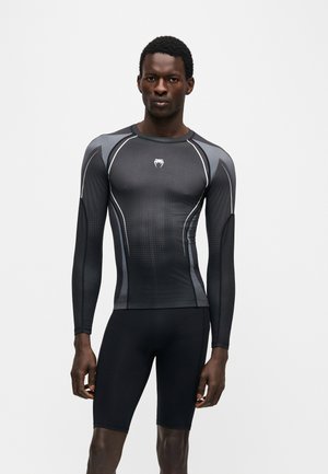 Venum VENUM STEALTH LONG SLEEVE RASHGUARD - Spodné tričko - black/white