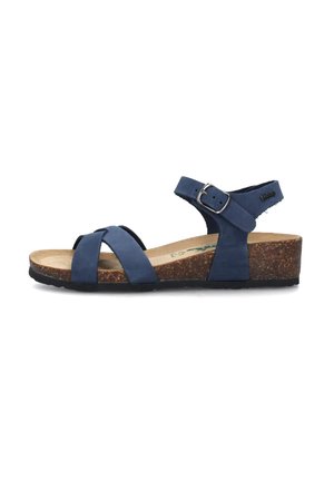 BioNatura Sandali con zeppa - blue