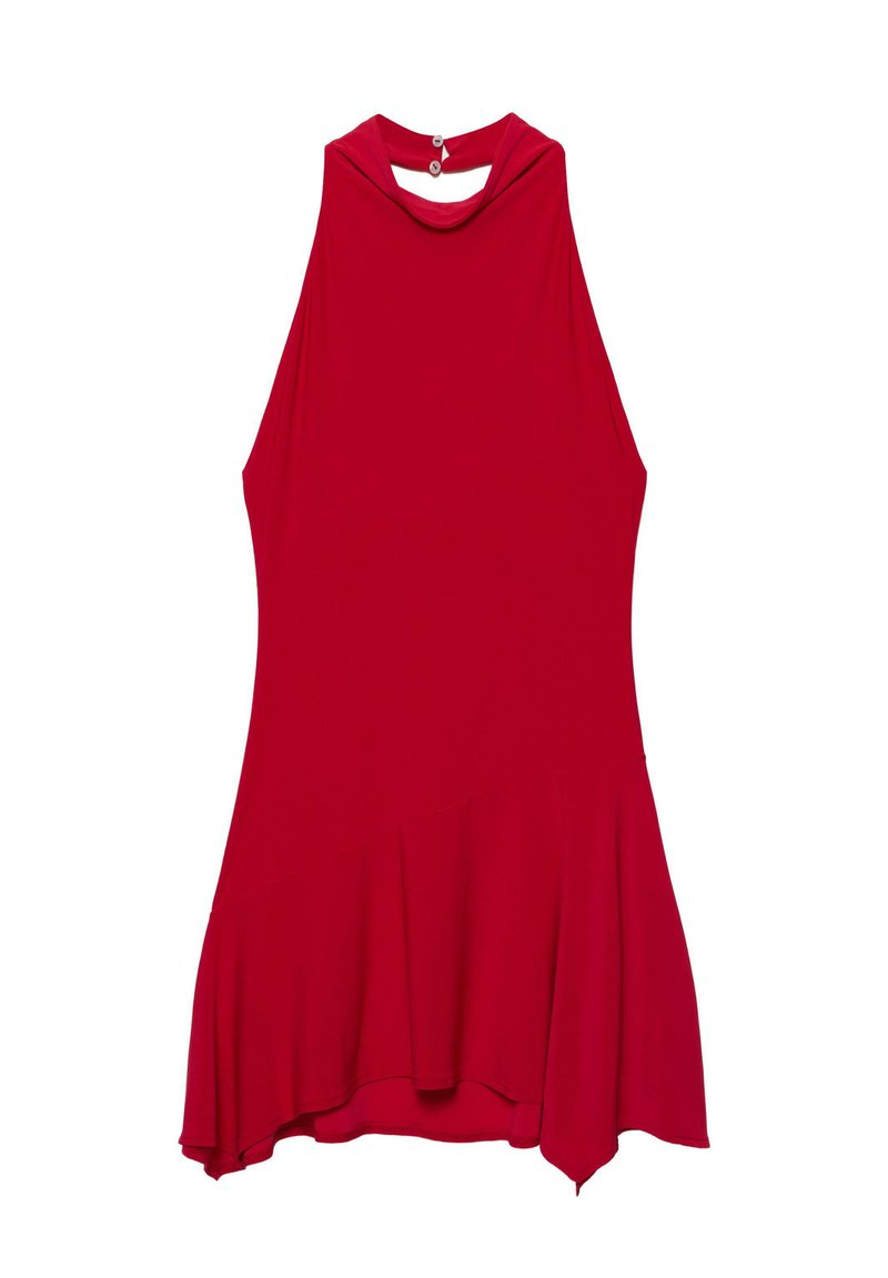 PULL&BEAR HALTER NECK - SHORT DRESS - Hverdagskjole - berry/bær ...