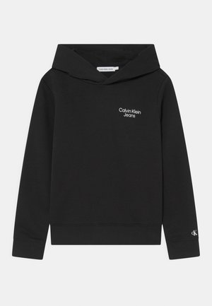 STACK LOGO HOODIE - Džemperis su gobtuvu - black