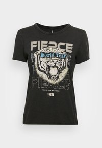 ONLY Carmakoma CARIMMA LIFE - T-shirt print - black/zwart