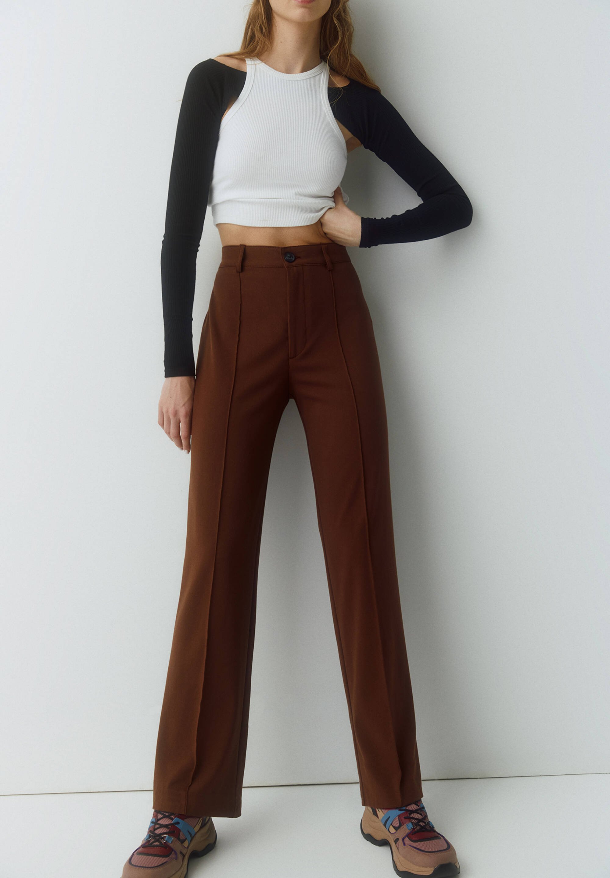 Bruine Broeken voor dames online | Gratis bezorging voor de meeste  bestellingen* | Zalando