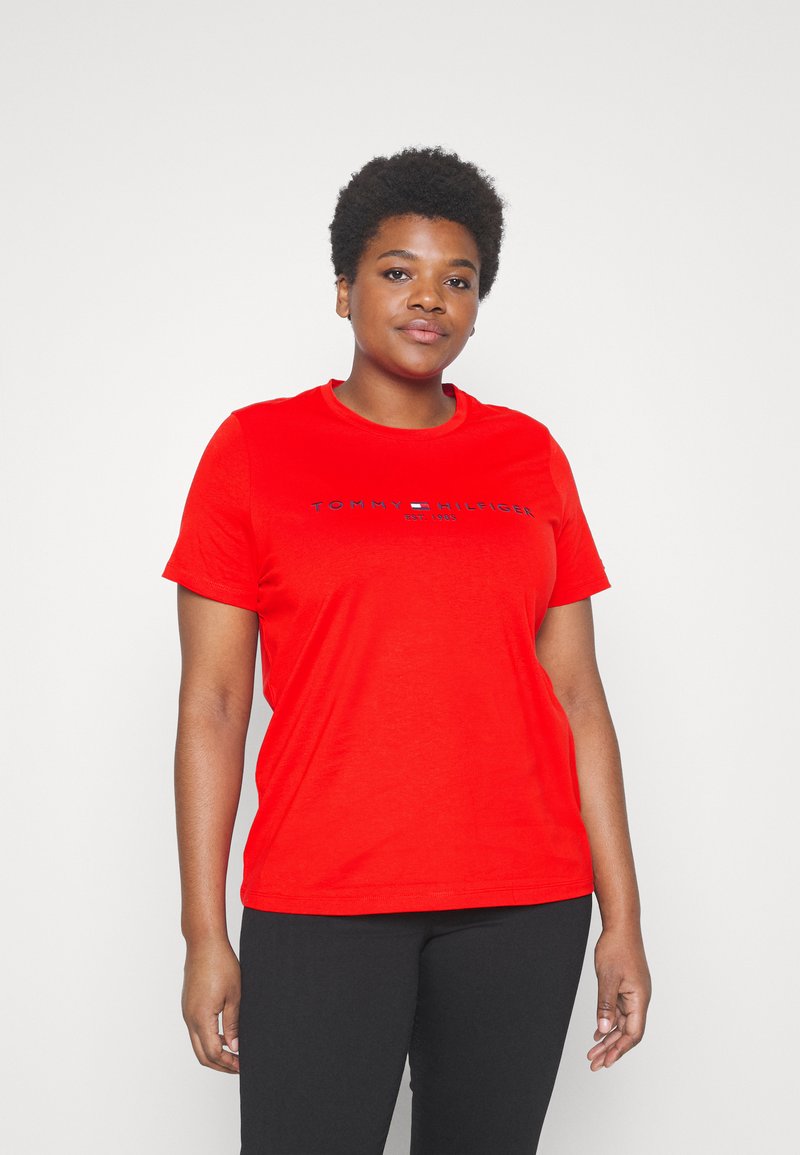 Tommy Hilfiger Curve REGULAR TEE Tshirts print fireworks/rød