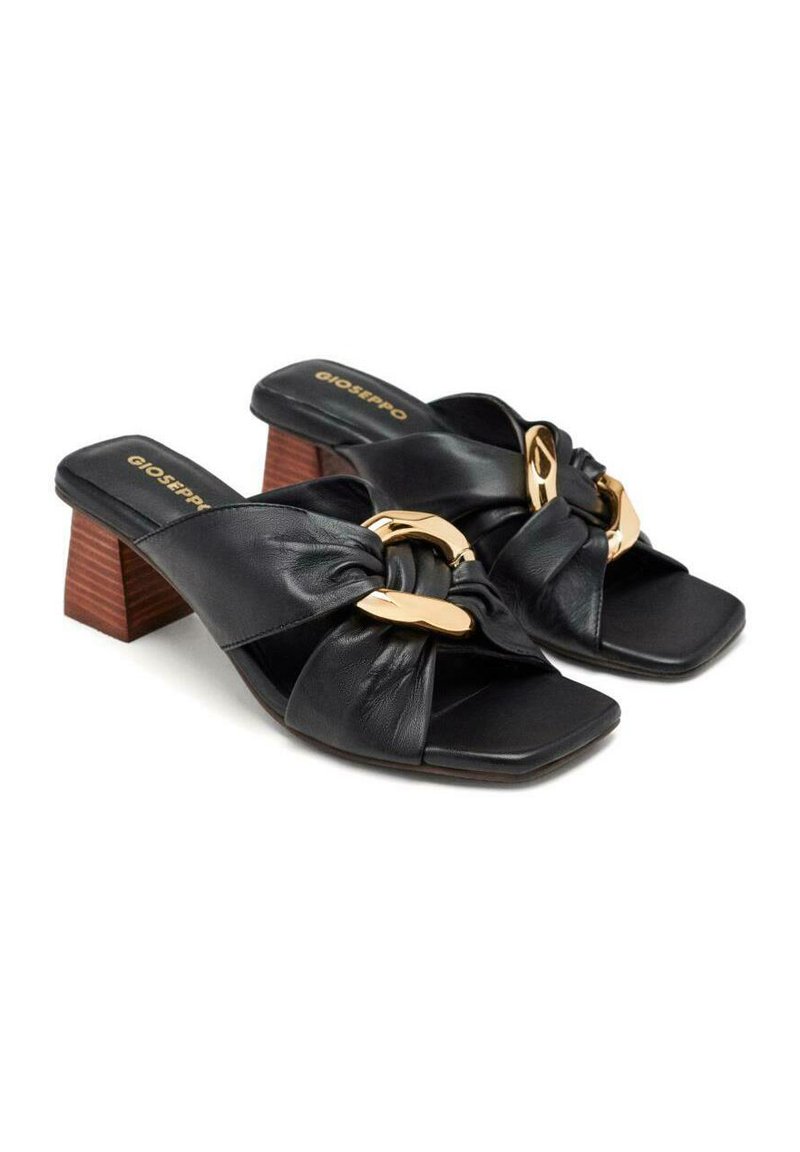 Gioseppo Mules de tacón black/negro