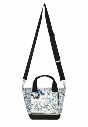 SMALL BONDED- REGULAR FIT - Shopping bag - blue strawberry garden print