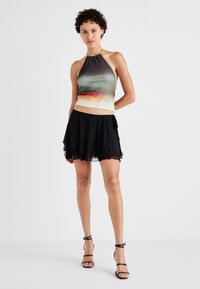 Noisy May NMVIA LAYERED TIE MINI SKIRT - Μίνι φούστα - black