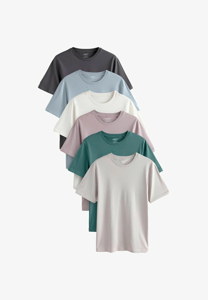 Next 6 PACK  - T-shirt - bas - blues purple pink neutrals