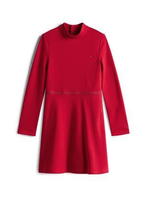 Tommy Hilfiger ESSENTIAL SKATER - Haljina od žerseja - ruby rhubarb