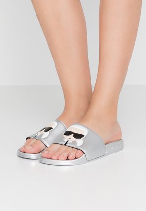 Pantolette flach - light grey