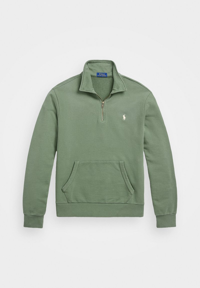 Polo Ralph Lauren LOOPBACK FLEECE QUARTER-ZIP SWEATSHIRT - Sudadera - cargo green