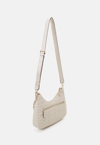 Guess ASSIA TOP ZIP SHOULDER BAG - Kézitáska - stone