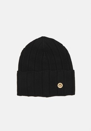 Versace BEANIE FLAT UNISEX - Vunena kapa - black