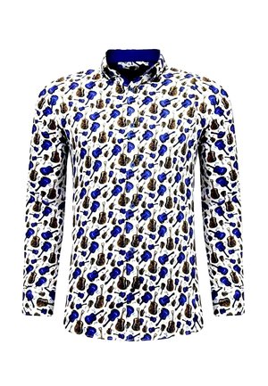 GITAAR PRINT - NW  - Overhemd - wit, blauw