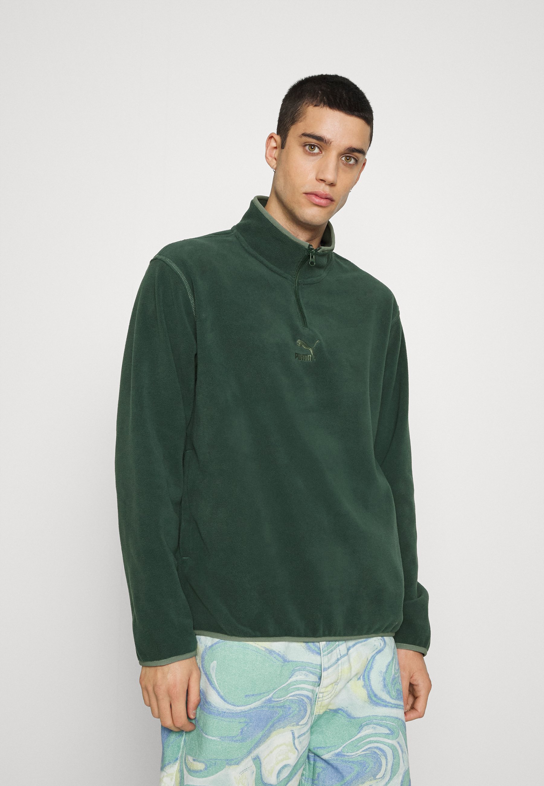 puma green jumper
