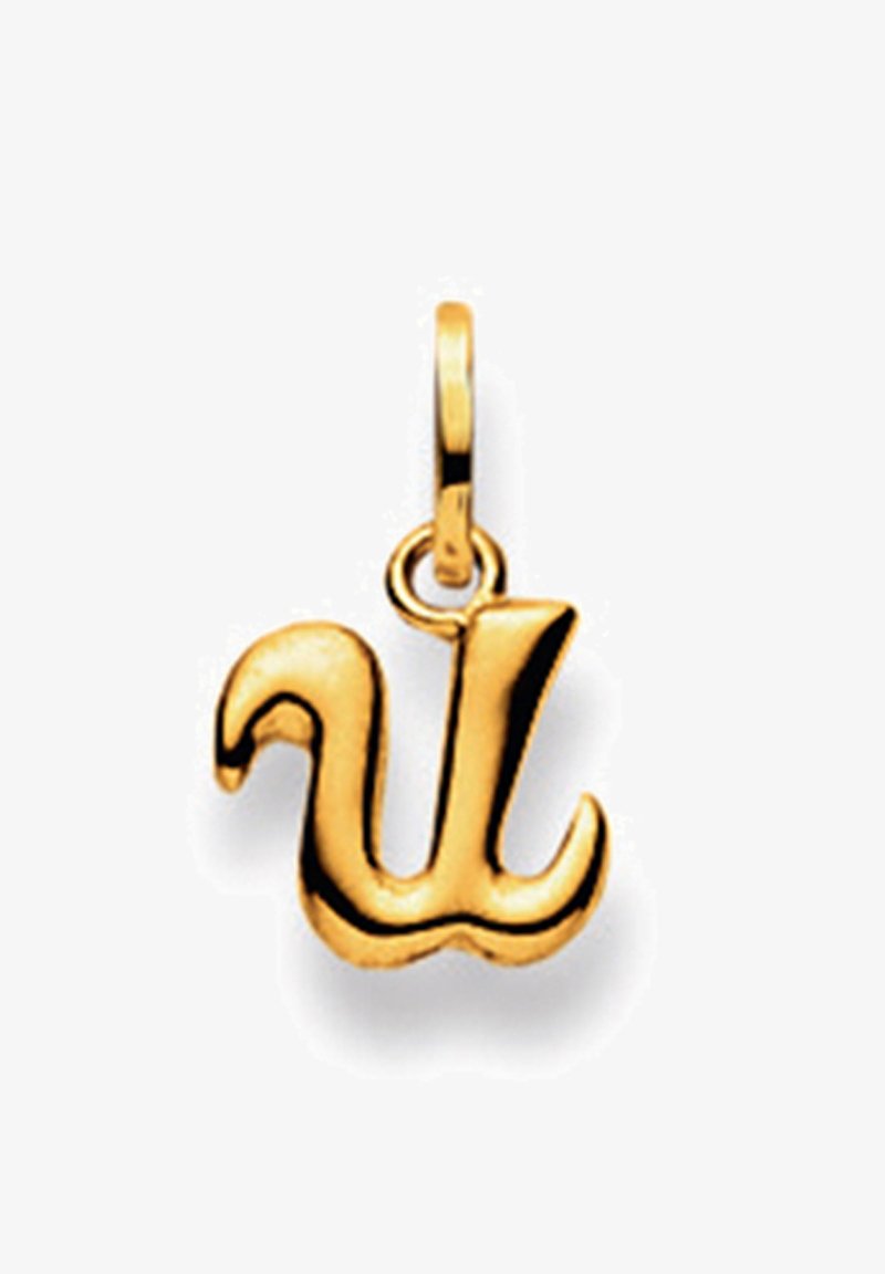 MUAU Schmuck BUCHSTABE U - Pendentif - gelbgold