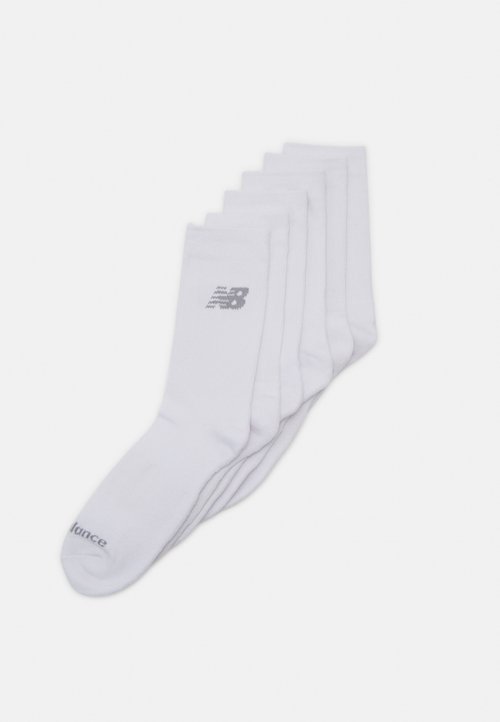New Balance PERFORMANCE CUSHIONED CREW SOCKS 6 PACK - Șosete sport - white