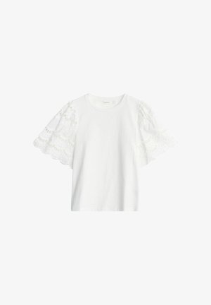 Dobber, HEATHER TOP - T-shirt print - white