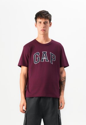 ARCHIVE LOGO - Print T-shirt - tuscan red