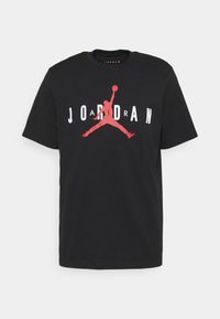 Jordan JORDAN AIR TEE - T-shirt con stampa - black/white/gym red