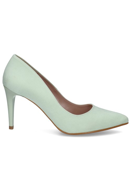 Escarpins Vert Anis En Cuir - Pointure 40, Occasion Très Bon état
