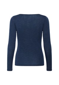 Námořnické tričko s dlouhým rukávem vyrobené z texturované, lehké tkaniny s kulatým výstřihem a slim fit střihem, s minimem švů a hladkým povrchem.