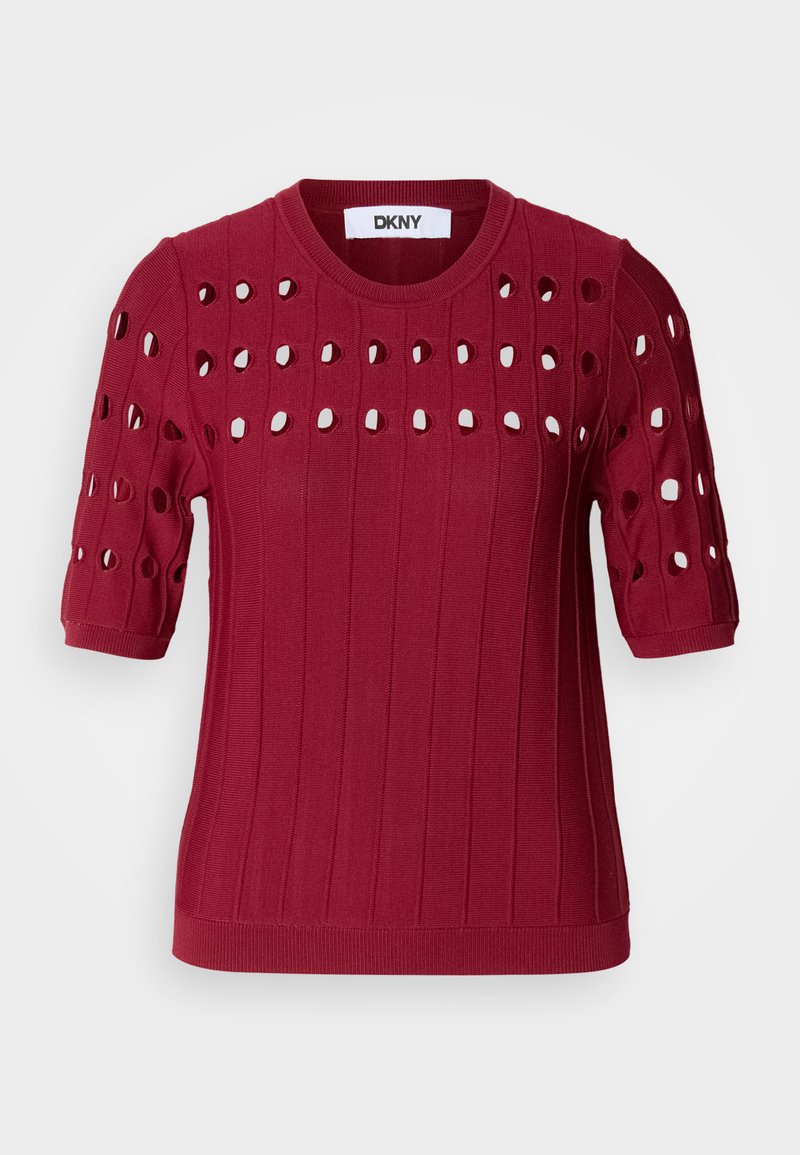 DKNY T-shirt print donkerrood