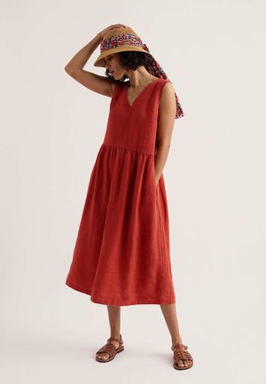 Seasalt Cornwall, SEASALT CORNWALL LOWLAND HEATHER DRESS - Nappali ruha - carnelian