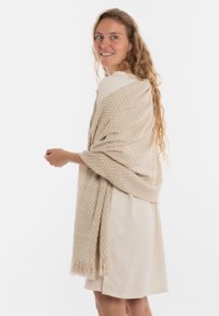 Knit Factory Sjaal - ecru dark beige