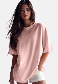Reichstadt - REICHSTADT DAMEN OVERSIZED T-SHIRT 24RSW058 - Basic T-shirt - pink Thumbnail Image 1