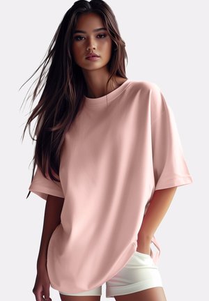 REICHSTADT DAMEN OVERSIZED T-SHIRT 24RSW058 - Basic T-shirt - pink