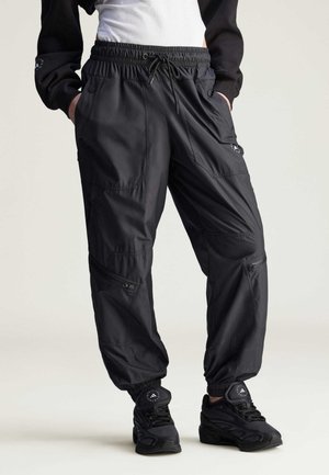 adidas by Stella McCartney ZIP TRACK PANTS - Tygbyxor - black
