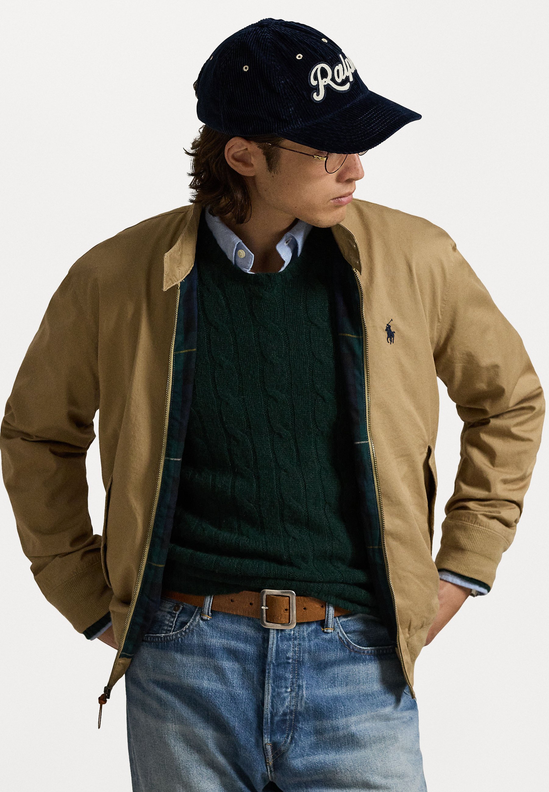 美品 POLO Ralph Lauren TWILL BOMBER JACKET Polo Ralph Lauren Men's Bedford Twill Bomber Jacket | Navy