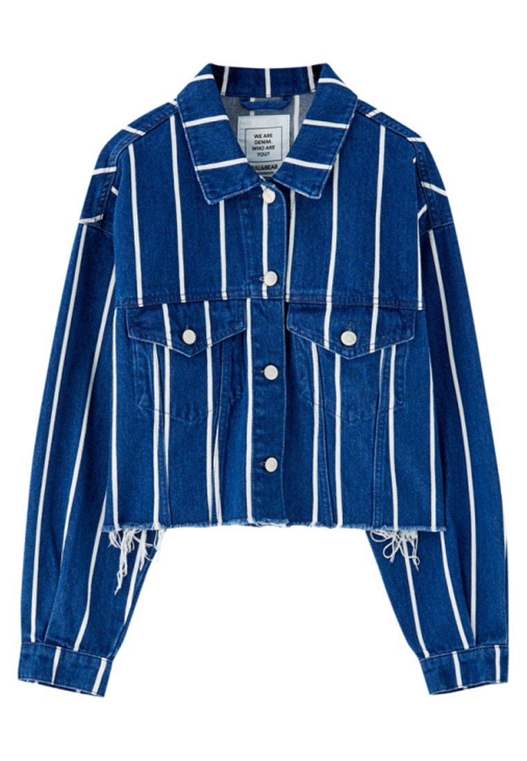 PULL&BEAR Spijkerjas donkerblauw