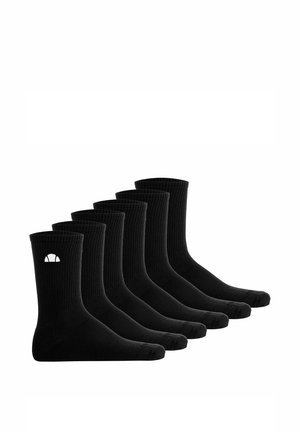 UNISEX 6ER PACK - ALACRE CREW LOGO EINFARBIG - Socken - schwarz