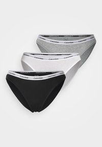 MODERN LOGO 3 PACK  - Slip - black/white/grey heather