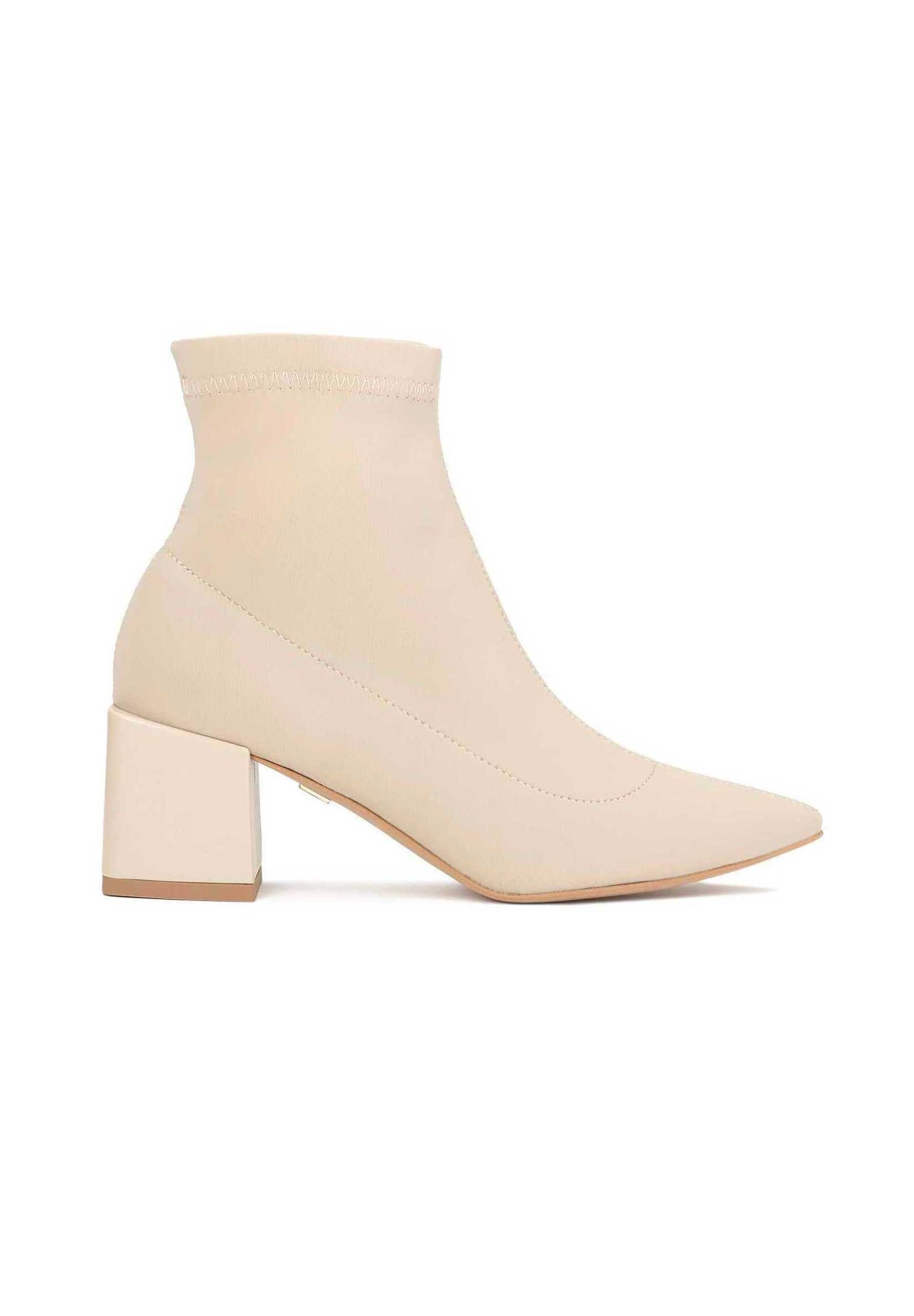 Kazar ROWAN - Laarzen met hoge hak - beige/Beige - Zalando.nl