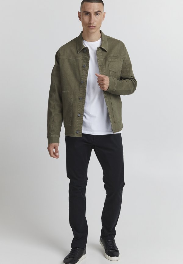 PRDetrik - Denim jacket - olive night3