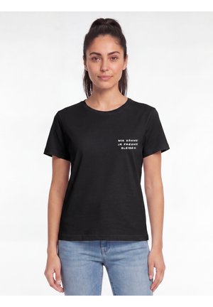 watapparel, WIR KÖNNEN JA FREUNDE BLEIBEN - T-shirt imprimé - black