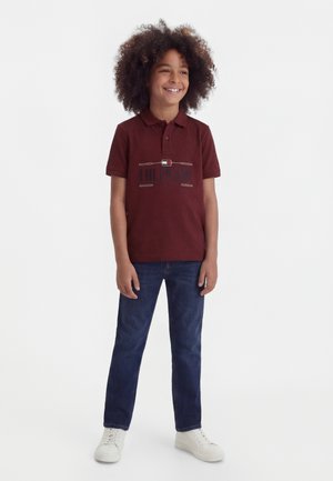 Tommy Hilfiger ICONS - Πόλο - deep rouge