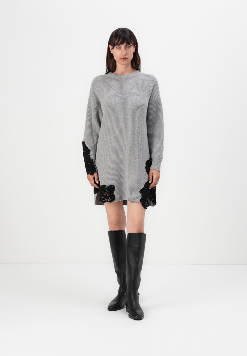 Pinko VALLEDAOSTA  - Abito in maglia - grigio monumento